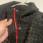 We The Free Black Houndstooth Leopard Print Moto Jacket With Red Zippers Size 4 Photo 6