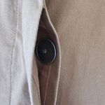 Theyskens Theory Tan Beige Cotton Linen Jacket size 4 Brown Photo 7