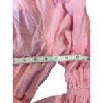 Maje  Rybiza Ruffled Pink Embroidered Boho Romantic Dress Women's Size SMALL Photo 4