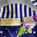 Victoria's Secret Vintage Gold Label OS One Size Polka Dot Floral Robe Lingerie Photo 4