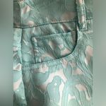 Jennifer Lopez  Womens Cropped Pants Size 0 Turquoise Pockets Front Zipper Photo 8