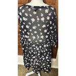 Torrid Black Floral Sheer Dress Dark Romantic Swim coverup 2X whimsigoth fairy Photo 4