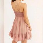 Free People ✨SALE Rose Pink Adella Slip Mini Dress Size S NWT Photo 3
