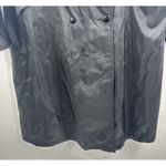 Vintage Forecaster Of Boston Rain Trench Coat Jacket Womens‎ 46" long Black 12 Photo 3
