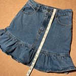 Brandy Melville Y2K ruffled denim mini skirt by J. Galt, size S Photo 7