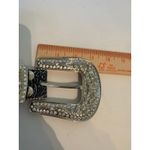 Blazin Roxx  Cowgirl leather belt sparkling rhinestones and silver small Photo 13