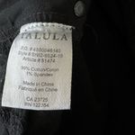 Talula Talulu Aritizia SZ 25 Jean Shorts High-Rise Zip-Fly Frayed Hems Pockets Black Photo 5