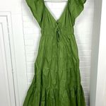 Tuckernuck Moon River Olive V Neck Maxi Dress Size L Green Size L Photo 1