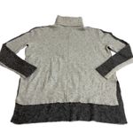 Athleta  Sweater Womens Small Cream Grey Transit Colorblock Merino Wool Blend Photo 1