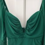 12th Tribe  Green Ruched Dress Photo 1