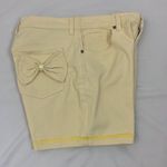 Gloria Vanderbilt  Butter Yellow High Waisted Shorts with Bow Accents pockets 8 Photo 10