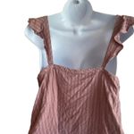 Anthropologie Saturday Sunday Women Top S Rose Ruffle Cap Sleeve Frilly Girly Cottagecore Y2K Photo 5