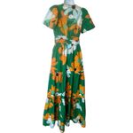 Anthropologie  Maeve The Somerset Kelly Green Floral Maxi Dress Size XS Photo 2