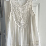 Entro  Ivory Lace Detail Tank Top Photo 0