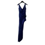 Mac Duggal  Sequined Draped Faux Wrap A11275 Hem Gown Maxi Dress size 2 D1 Photo 2