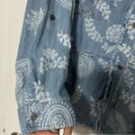 Multiples Women’s 2X  100% tencel fringe boho paisley shirt top Photo 3