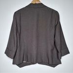 Alberto Makali Brown Open 3/4 Sleeve Blazer Size Large Photo 4