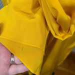 Tome Bow Tie Front Midi Silk Skirt in Marigold Yellow Size US Large Photo 6