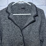 Talbots  Cardigan Blazer Merino Wool Sweater Button Front Cozy Size 3X Black Photo 1