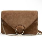 Banana Republic  Italian Suede Accordian Bag Photo 0