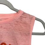 Hooters Women’s Sz M Palm Tree Orange Pink Crop Top Sleeveless Beach Club 1983 Photo 3