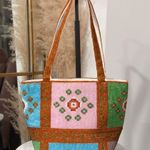 Ermo Vintage Y2K Multicolor Glass Beaded Handbag Tote Purse Shoulder Bag RARE Orange Photo 1