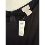 Chico's Travelers Jumpsuit Tie Waist Wide Cropped Leg Size 20/22 Black Slinky NEW Photo 2