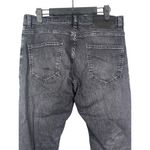 ZARA  Mid Rise Skinny Fit Stretch Jean 5 Pocket Zip Fly 32 Black Washed #3057 Photo 5