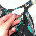 Loft Tropical Bird & Palm Tree Print Short Romper Small Photo 3