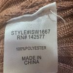 Iris  WOMENS Brown Off-the-Shoulder Ribbed Sweater Photo 6