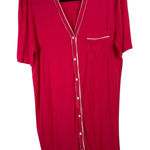 Soma Cool Nights Pink Nightgown Sleep Shirt Lounge Casual Travel Womens Large Photo 0