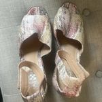 Vince Camuto size 8M ankle strap leather wedge heels Photo 5