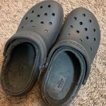 Crocs Gray Fuzzy Photo 0