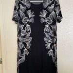 Calvin Klein Women’s long top short sleeves flower print Asian Ao Dai size S Photo 0