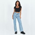 Princess Polly PHYLLIS SHORT SLEEVE TOP BLACK US SIZE 6 Photo 4