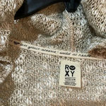 Roxy Oatmeal Lightweight Vneck Sweater Funny Bone hooded Sweater Photo 5