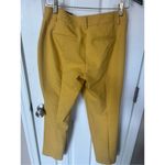 EXPRESS  dress pants mustard yellow  colonist ankle midrise size 2 Photo 4