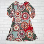 Womens Floral Print Dress 3/4 Sleeve Casual A Photo 1