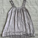 7 For All Mankind Lilac Silk Pleated Tank XS Photo 1