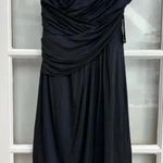 EXPRESS | Classic Ruched Top Black Strapless Cocktail Party Dress Size XS NWT Photo 0