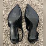 Tory Burch Women’s Black Eleanor Velvet Slingback Pumps Heels Size 7.5 Like New! Photo 5