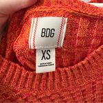 Urban Outfitters BDG Max Waffle Knit Pullover Sweater Orange Size Extra Small Photo 3