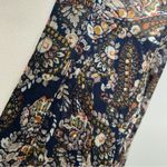 Natural Life Dress Maxi Floral Shimmery Lined Boho Bohemian Romantic Blue Gold Photo 4