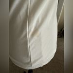 Alythea  Ivory White Top Side Zip Off Shoulder Shoulder Tie Peasant Sleeve Size M Photo 10