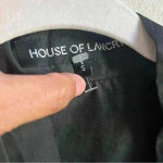 House of‎ Lancry Women's Black White Stripe Open Kimono Robe Size S Photo 6