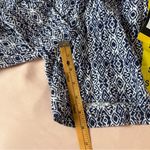 Briggs New York  Womens Linen Blend Navy White Tribal Patterned Shorts Size S‎ Photo 12