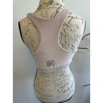 Alo Yoga  Women's Velour Sweatshirt Cropped Tank Bra, Small Pink Halter‎ Photo 2