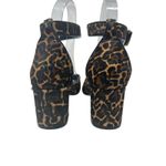 J.Crew  Buckle-strap Block Heels in Leopard-Print Calf Hair‎ Brown Size US 7 Photo 10
