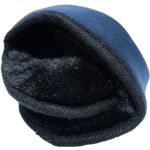 Unisex HIG Navy Blue & Black Fleece Ear Warmer Earmuffs Outdoor Winter Accessory Photo 1