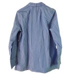 J.Crew ‎ Striped Blazer Cotton Button Front Pockets Blue White Size 8 Photo 7